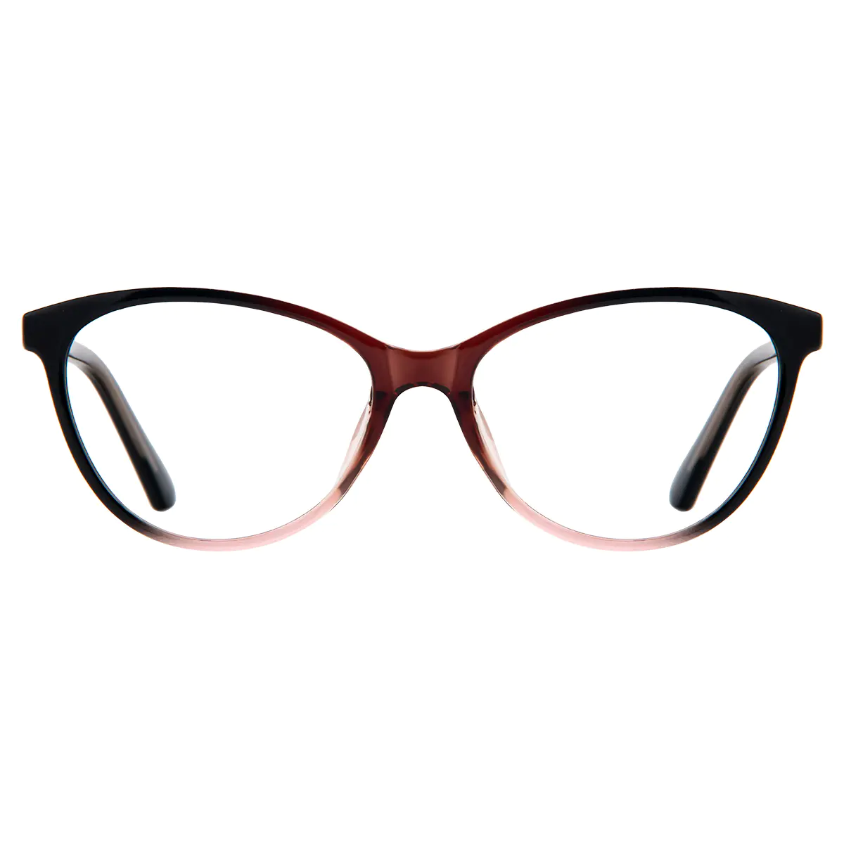 Cat-eye Black/Brown Eyeglasses