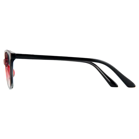 Cat-eye Black/Red Eyeglasses