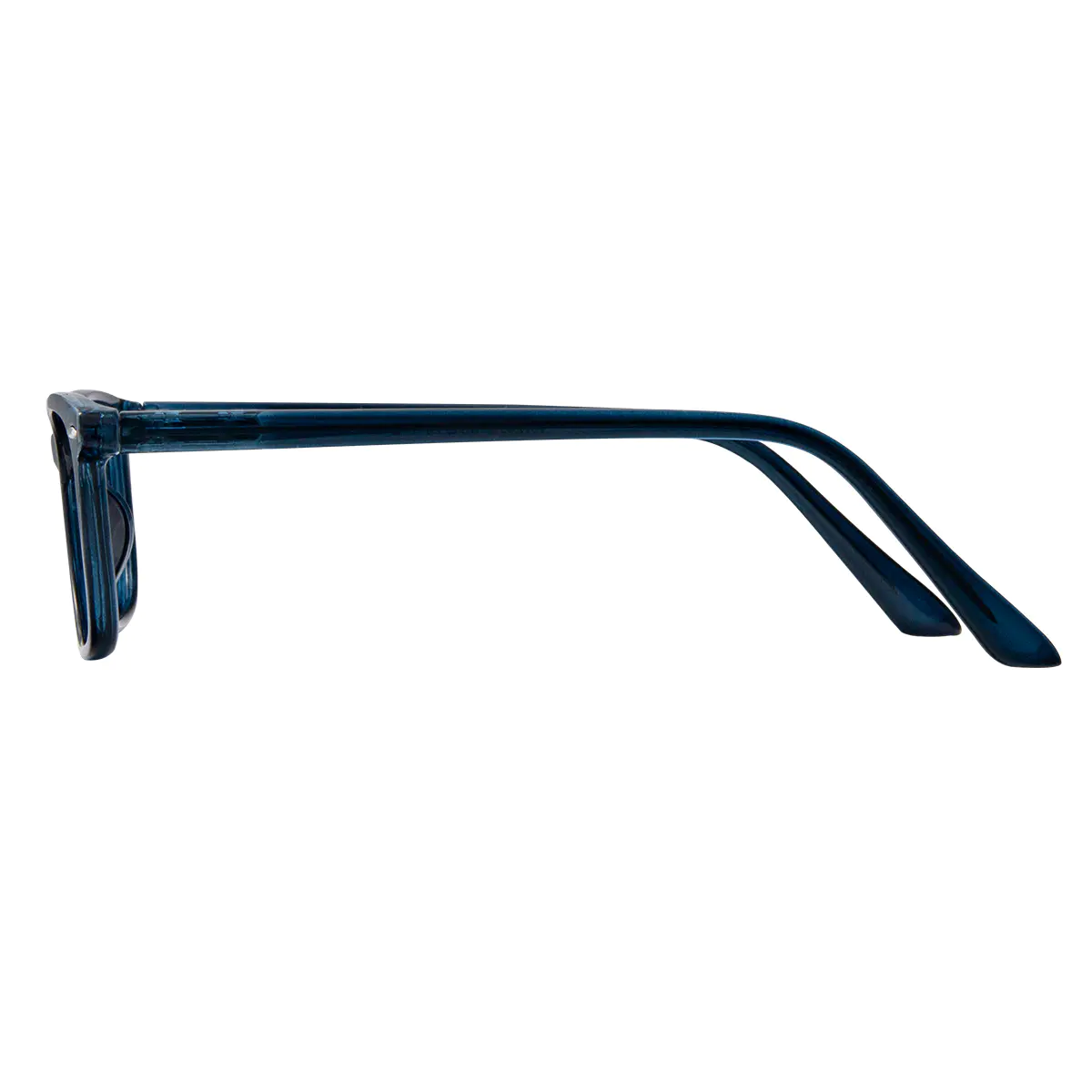 Rectangle Transparent Gray Eyeglasses