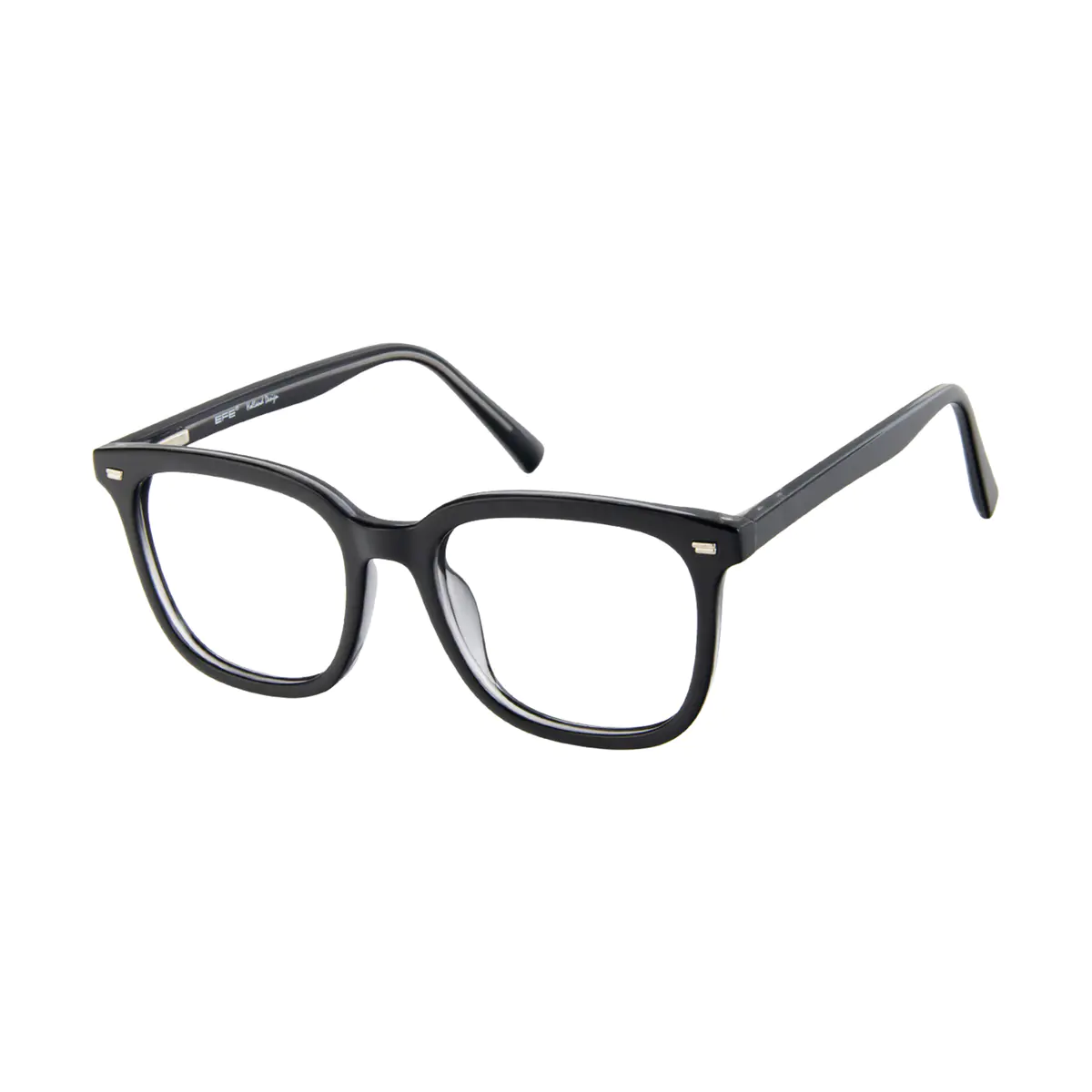 Square Black/Clear Reading Glasses