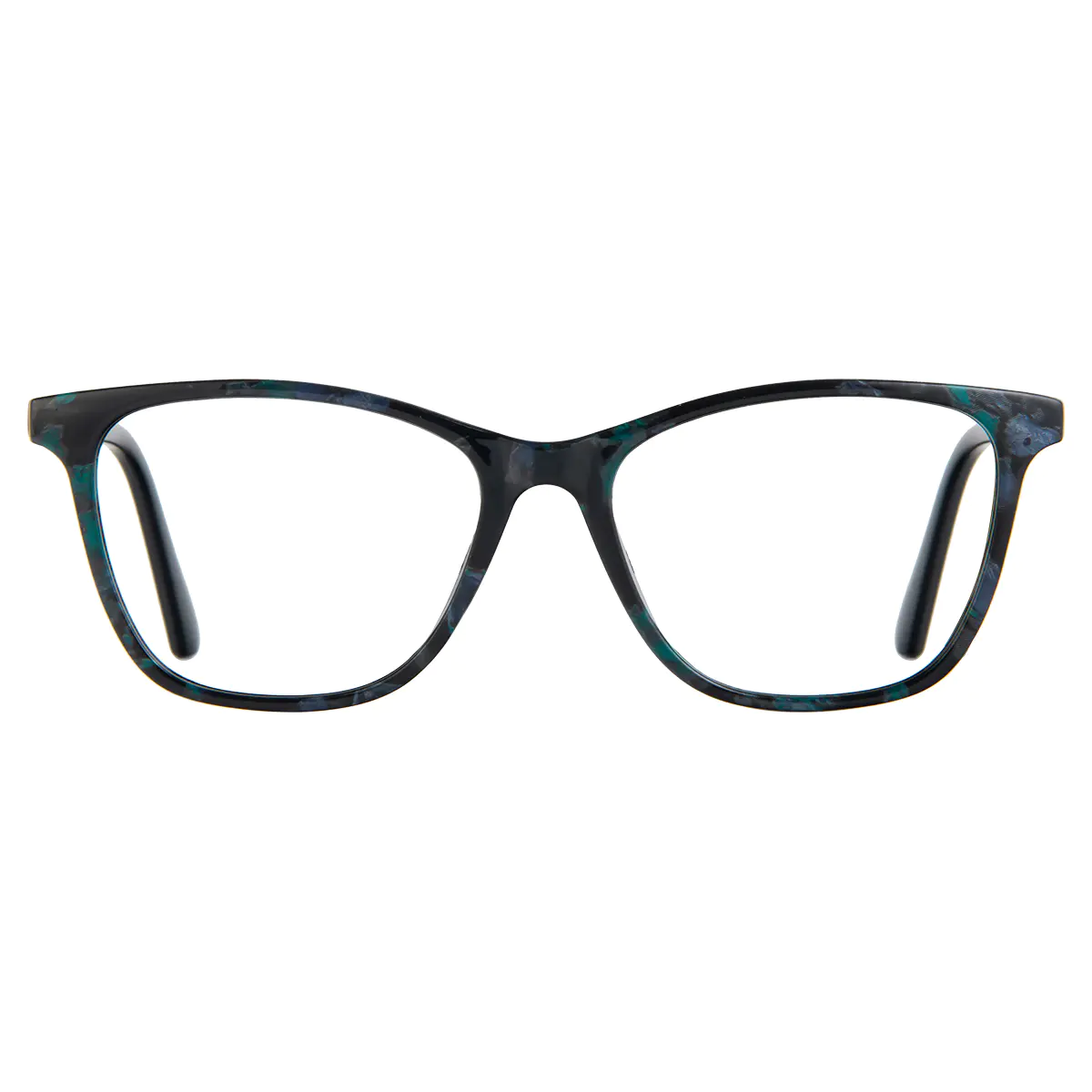 Square Black/Blue Reading Glasses