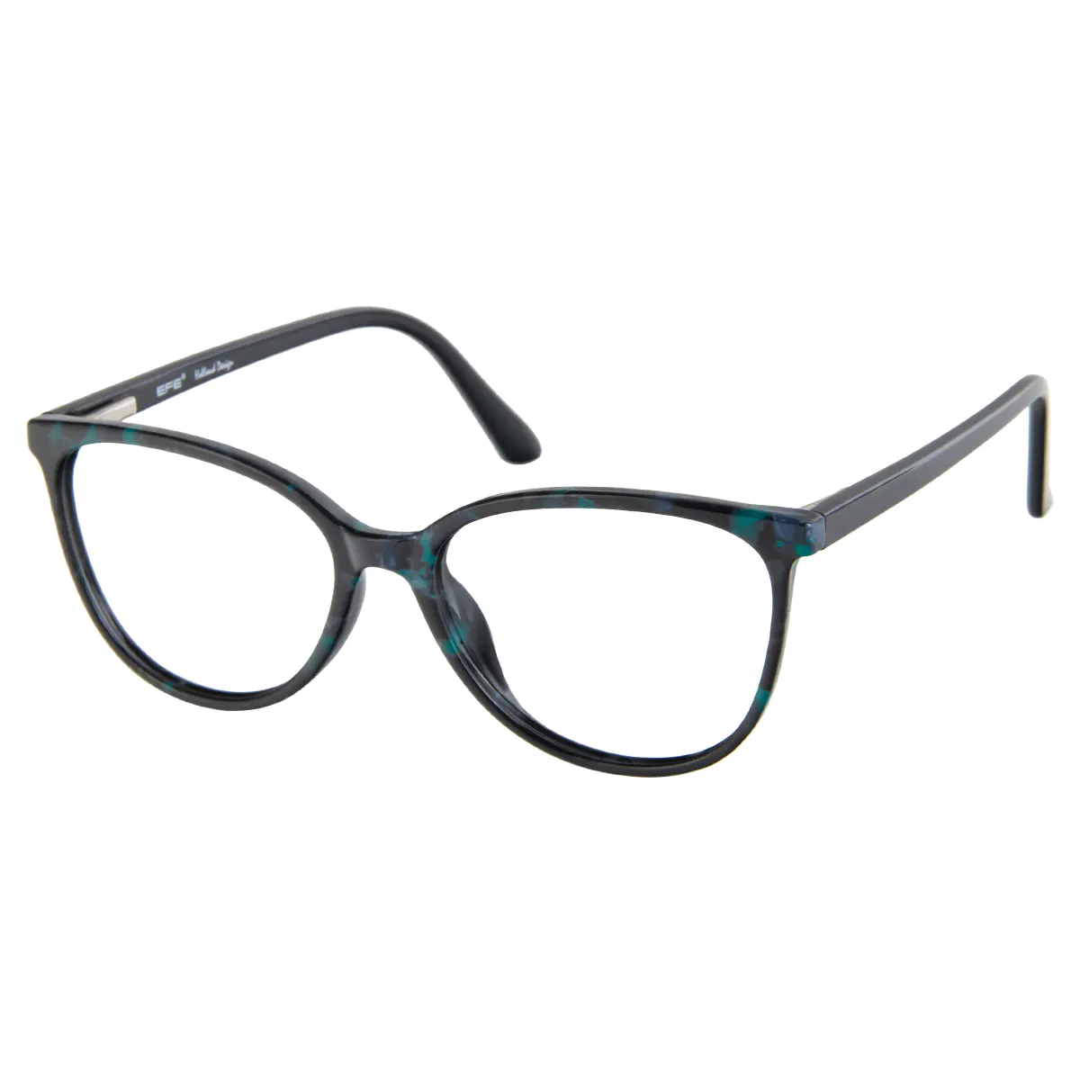 Cat-eye Black/Blue Reading Glasses
