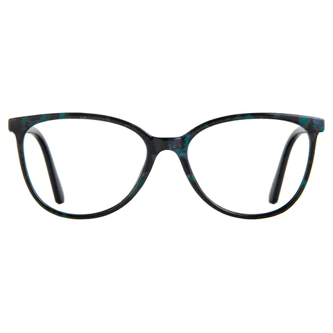 Cat-eye Black/Blue Reading Glasses