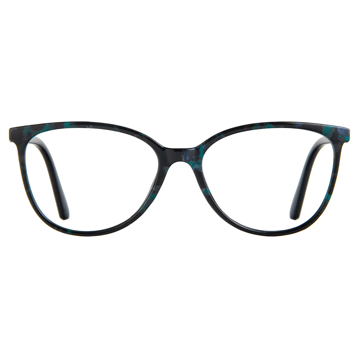 Cat-eye Black/Blue Reading Glasses