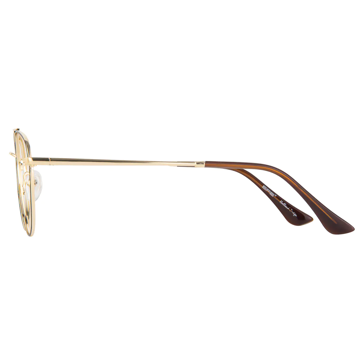 Aviator Black Gold Eyeglasses