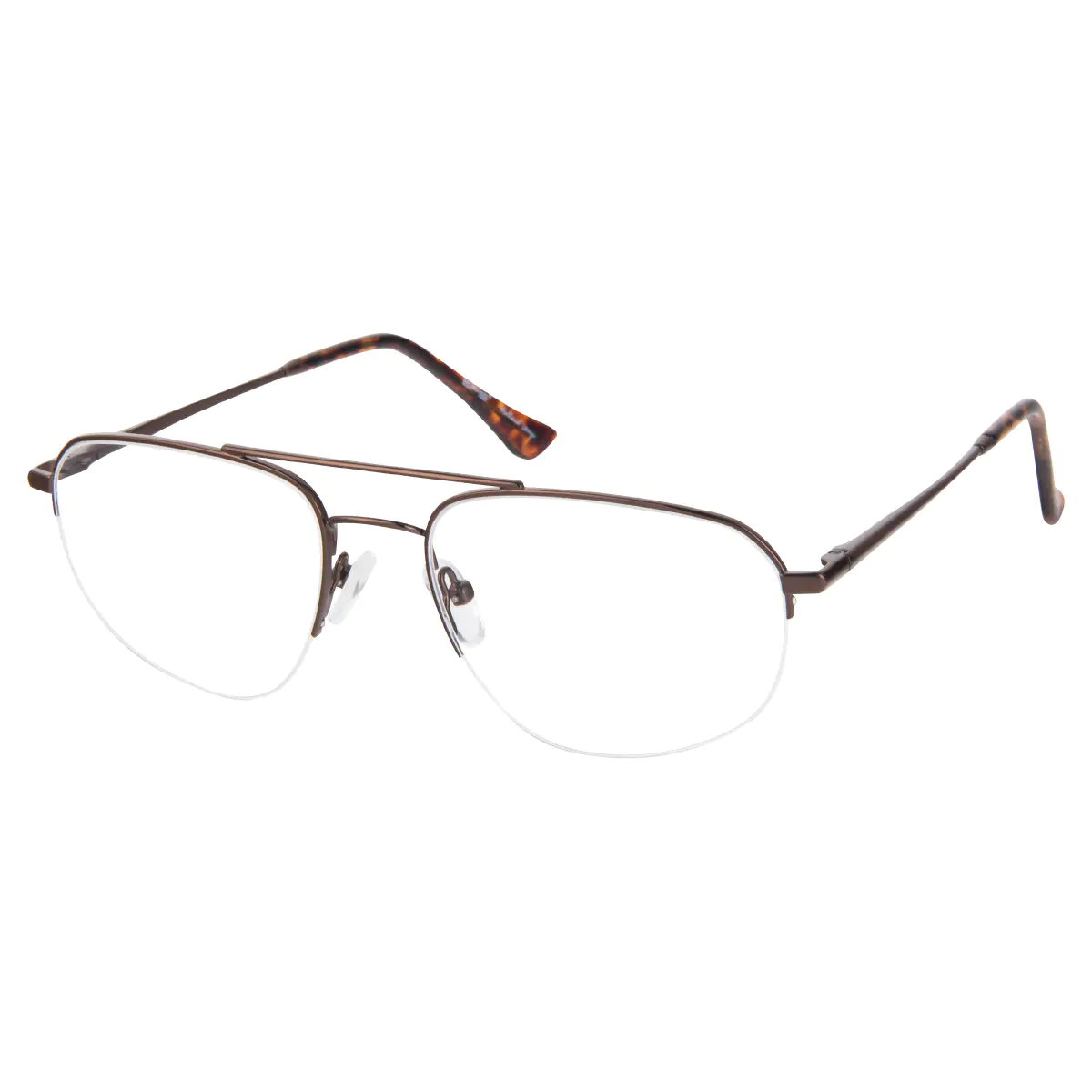 Aviator Brown Eyeglasses