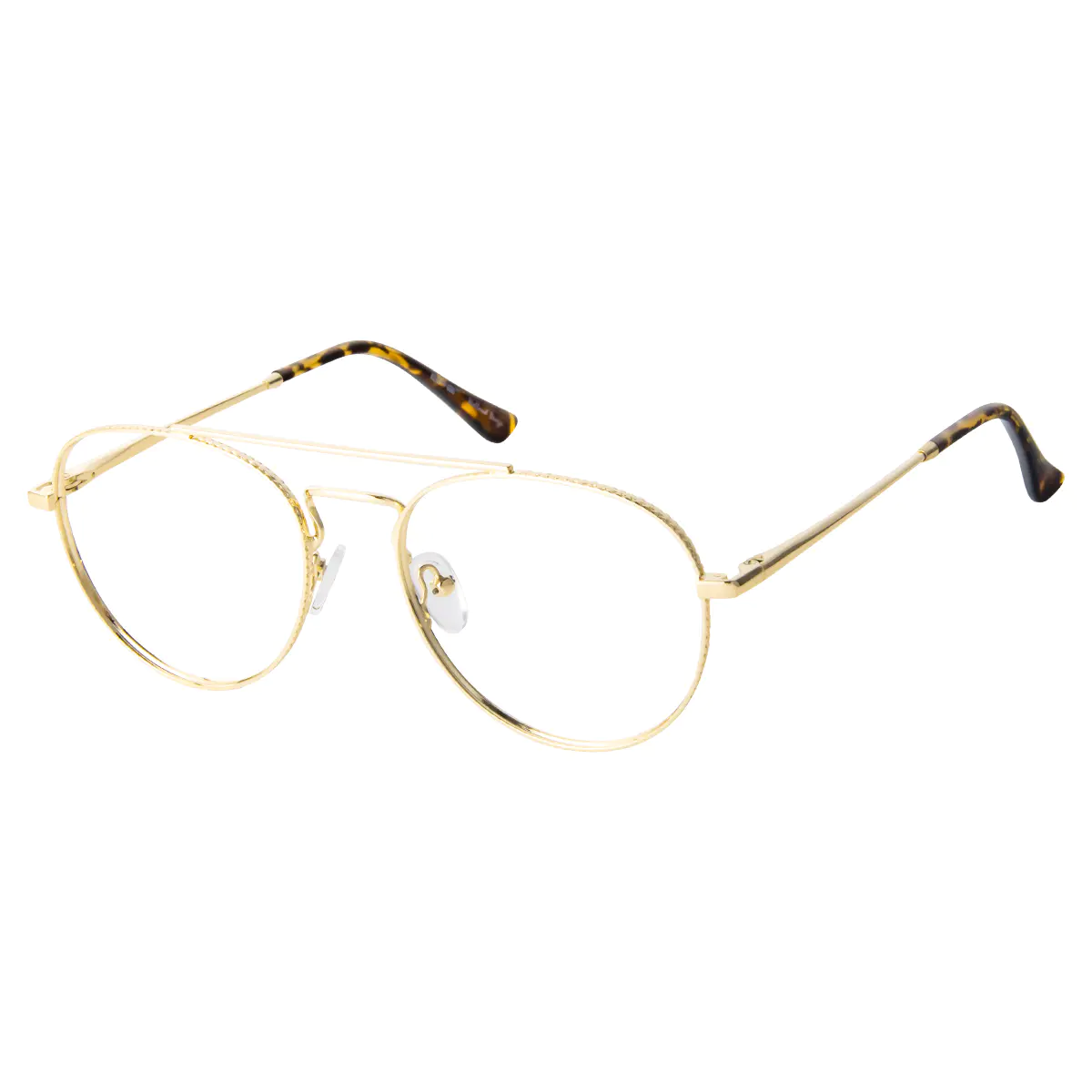 Aviator Gold Eyeglasses