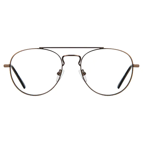 Aviator Brown Eyeglasses