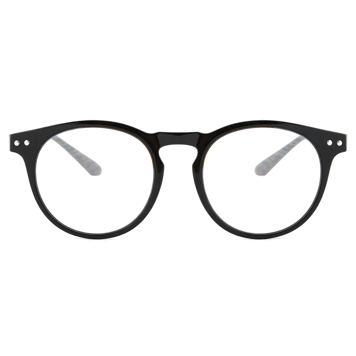 Round Matte-Black Quantumglasses