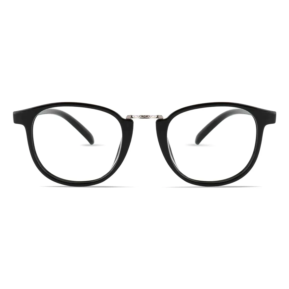 Oval Black Eyeglasses