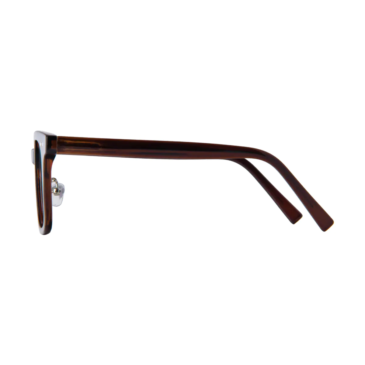 Square Brown Eyeglasses