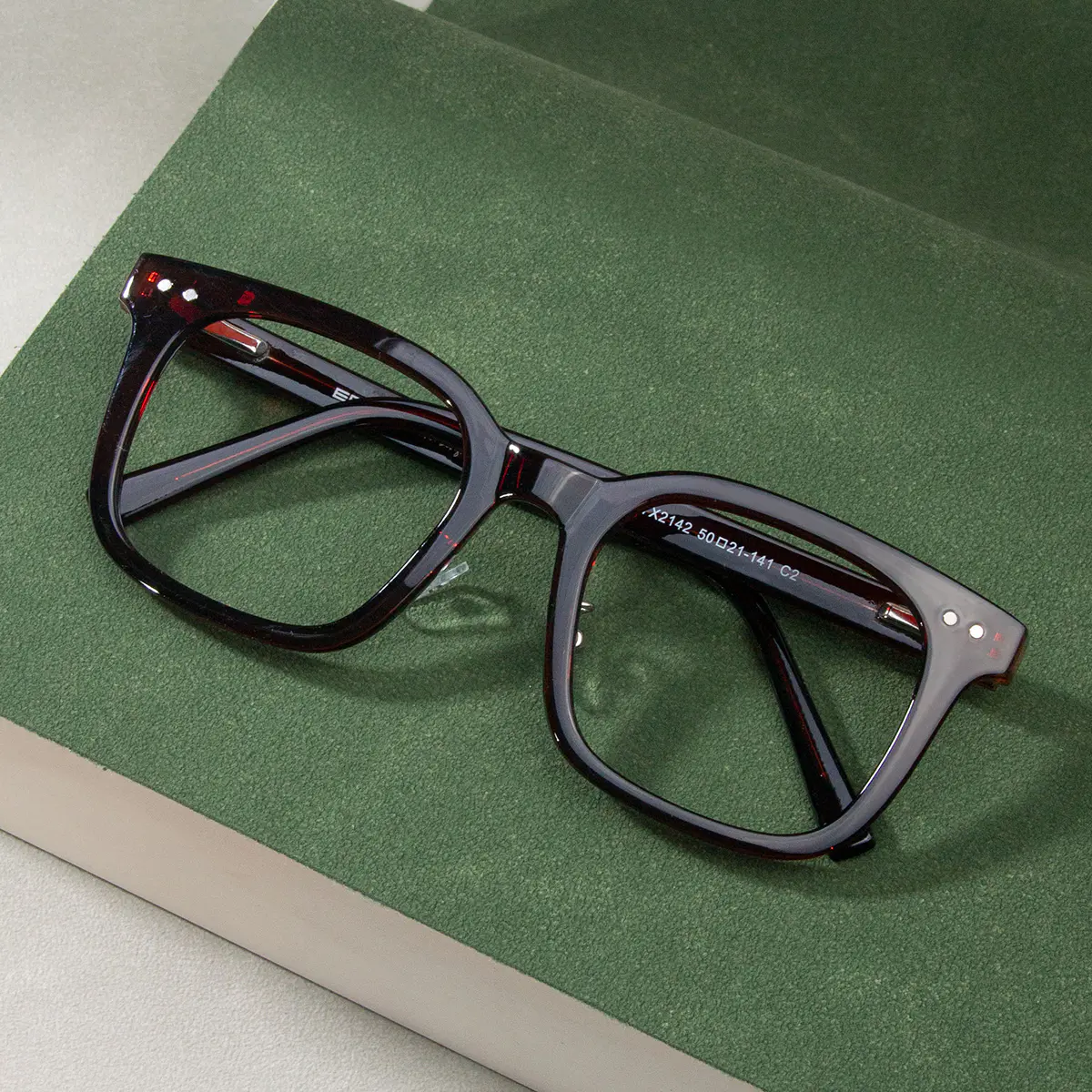 Square Brown Eyeglasses