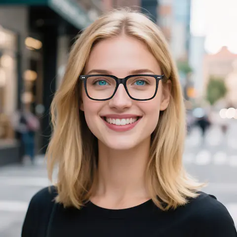 Square Black/Gray Glasses