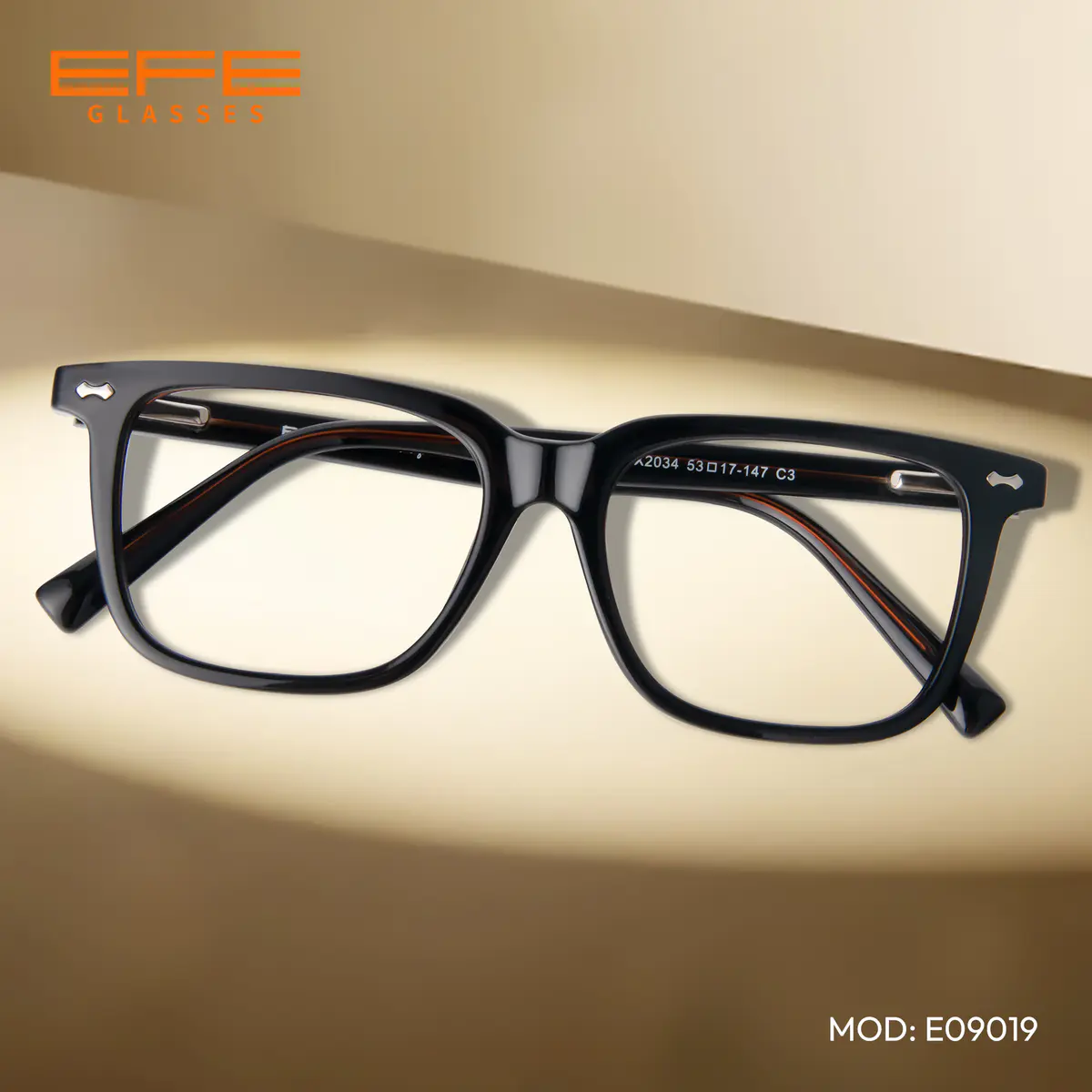 Square Black/Green Reading Glasses