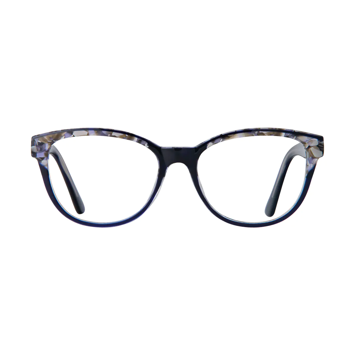 Cat-eye Blue/Silver Eyeglasses