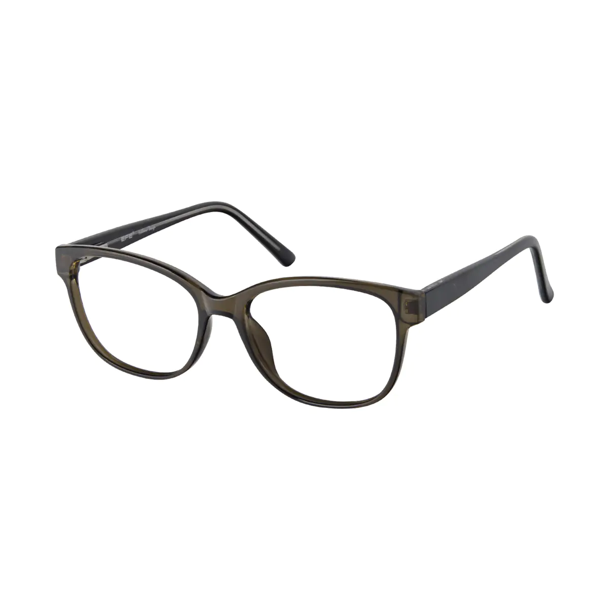 Rectangle Brown Eyeglasses
