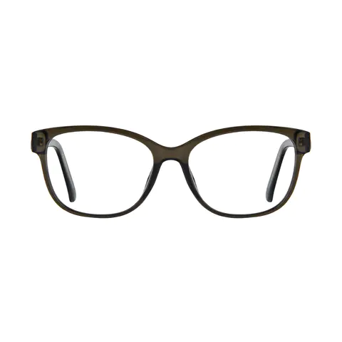 Rectangle Brown Eyeglasses