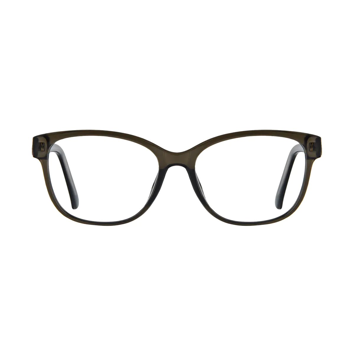 Rectangle Brown Eyeglasses