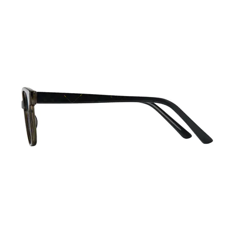 Rectangle Brown Eyeglasses