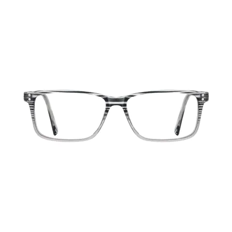 Rectangle Grey Eyeglasses