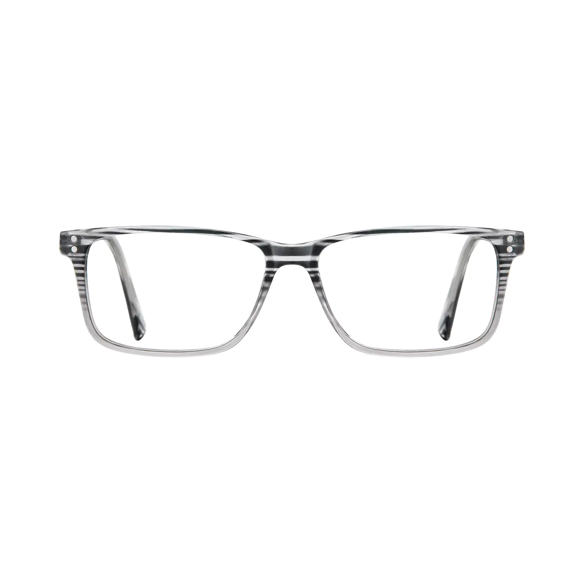 Rectangle Grey Eyeglasses