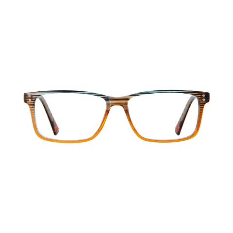 Rectangle Blue/Orange Eyeglasses