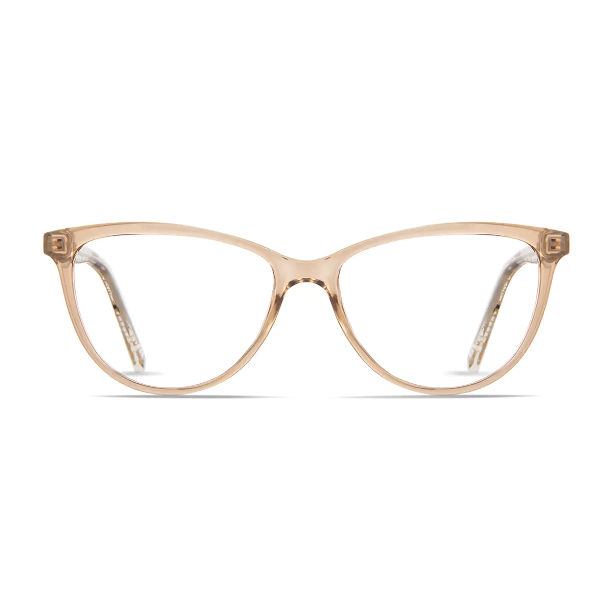 Cat-eye Transparent Amber Eyeglasses