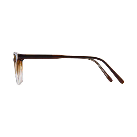 Rectangle Brown/Clear Eyeglasses