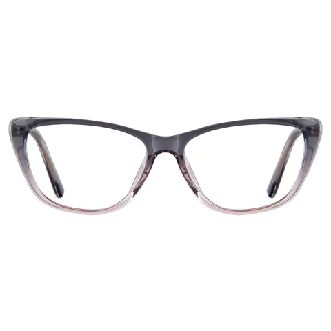 Cat-eye Transparent Gray/Transparent Pink Eyeglasses