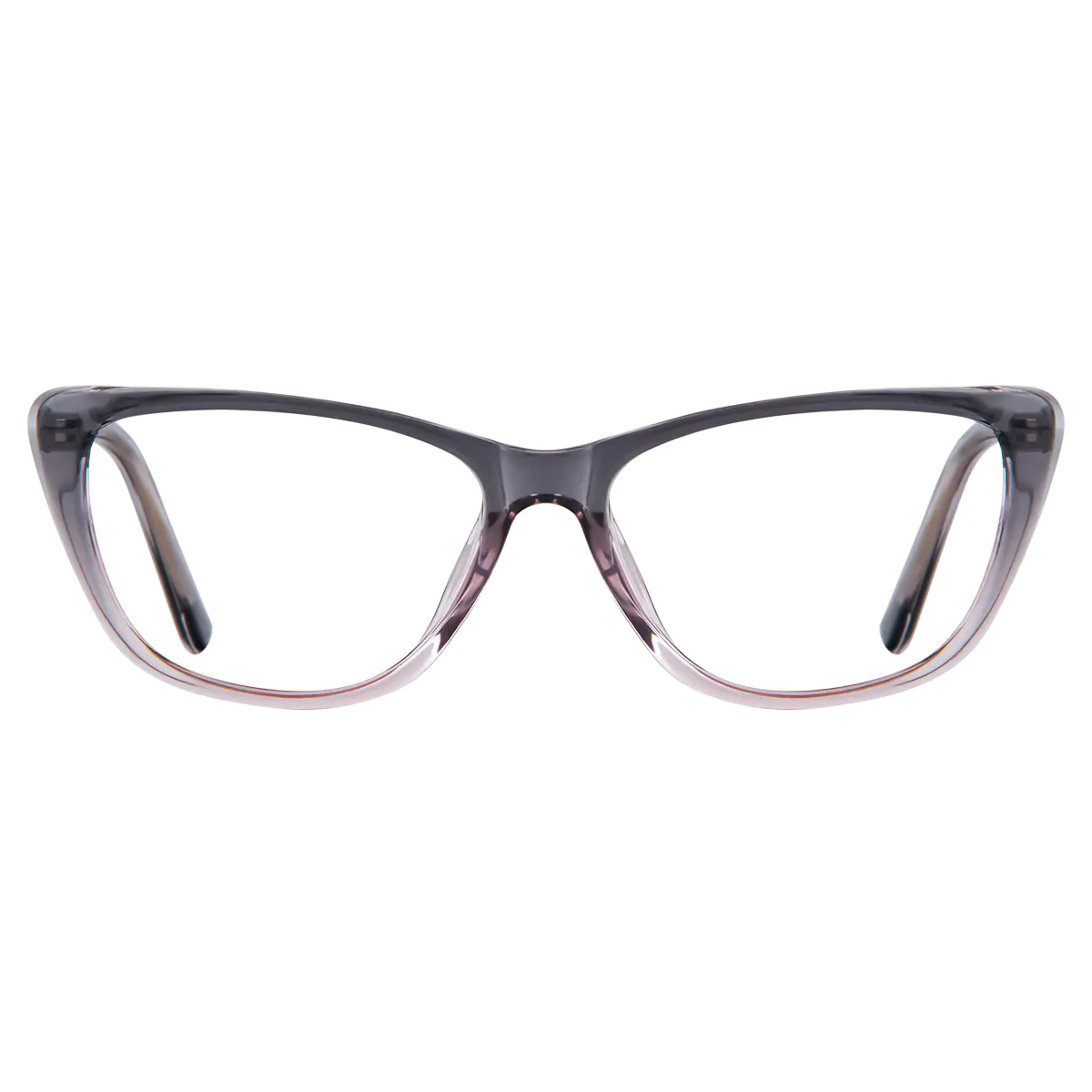Cat-eye Transparent Gray/Transparent Pink Eyeglasses