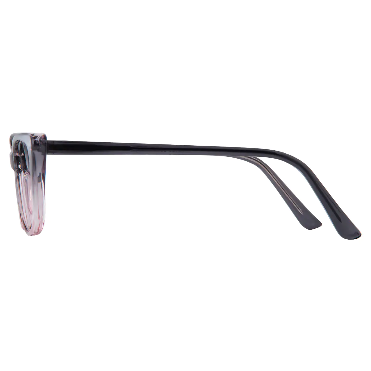 Cat-eye Transparent Gray/Transparent Pink Eyeglasses