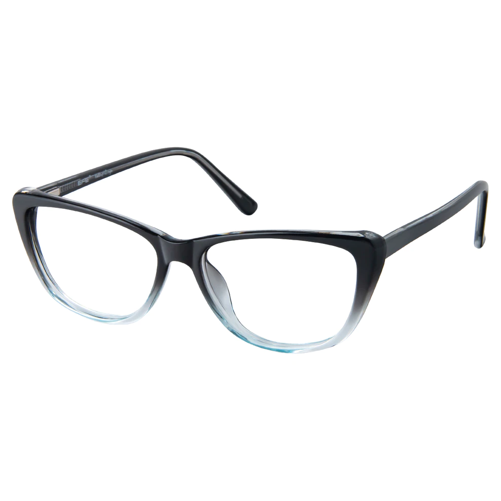 Cat-eye Black/Clear Eyeglasses