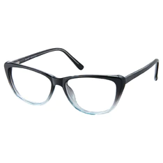 Cat-eye Black/Clear Eyeglasses
