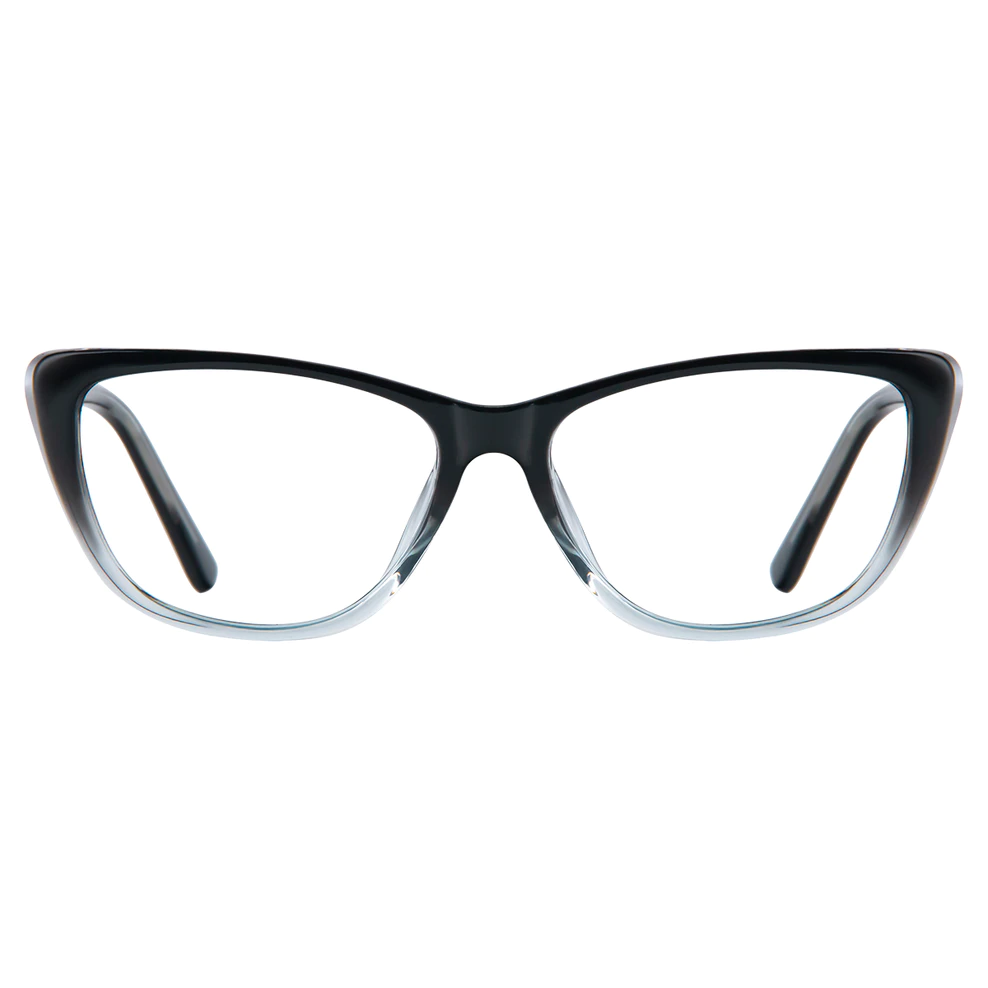 Cat-eye Black/Clear Eyeglasses