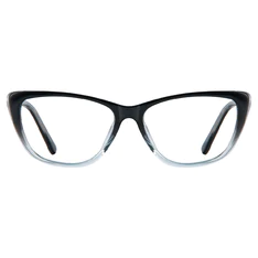 Cat-eye Black/Clear Eyeglasses