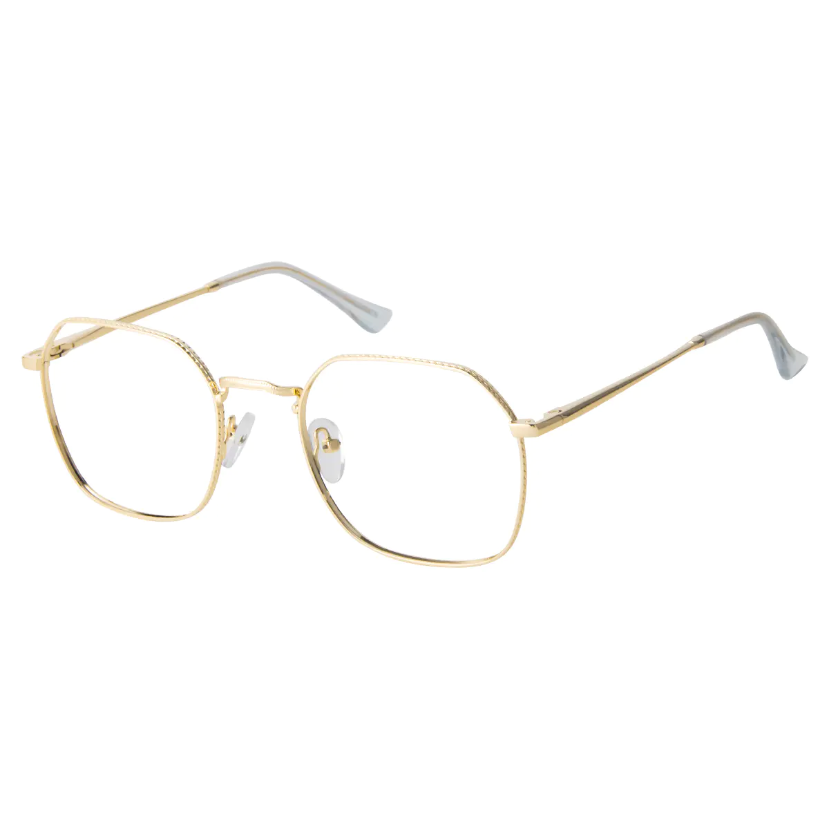 Square Gold Eyeglasses