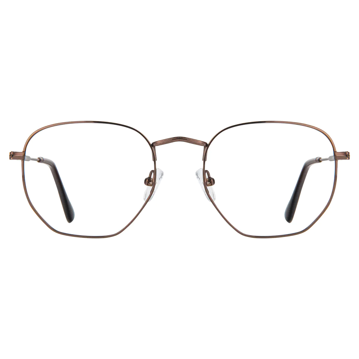 Geometric Brown Reading Glasses