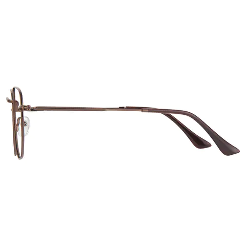 Geometric Brown Reading Glasses