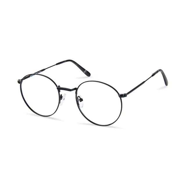 Round Black Eyeglasses