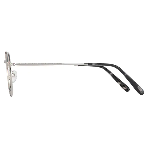 Geometric Silver Reading Glasses