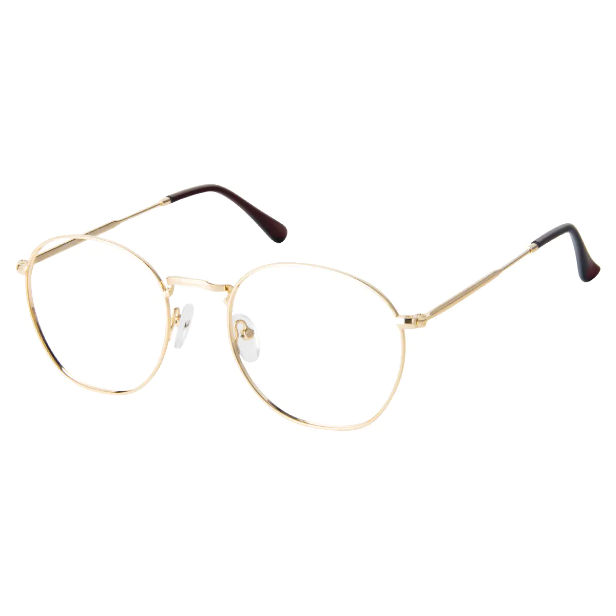 Round Gold Reading Glasses