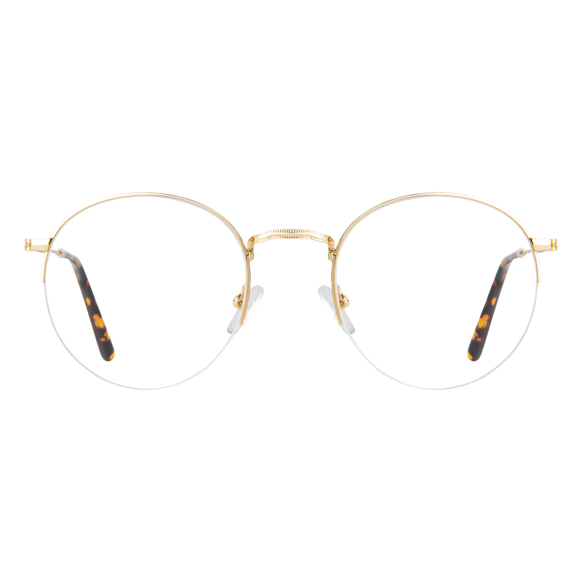 Round Gold Eyeglasses