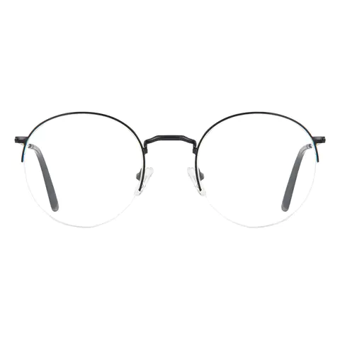 Round Black Eyeglasses