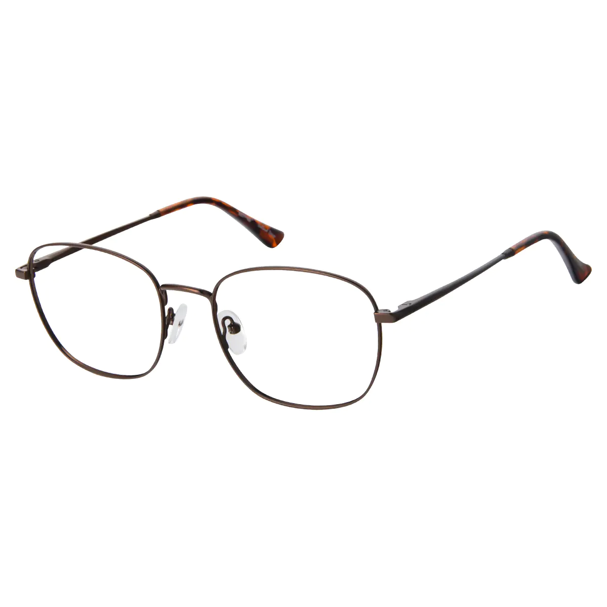 Rectangle Brown Reading Glasses