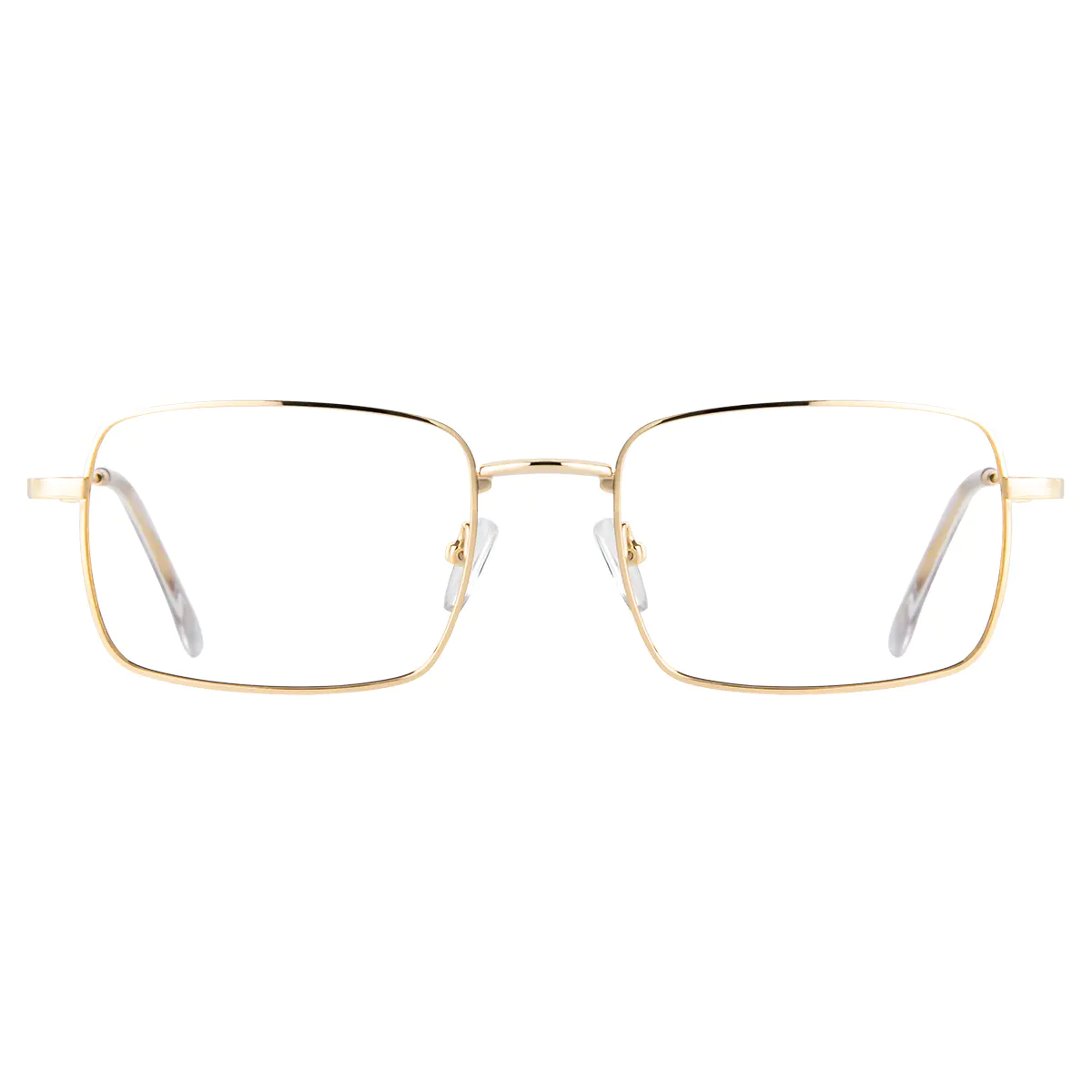Rectangle Gold Reading Glasses