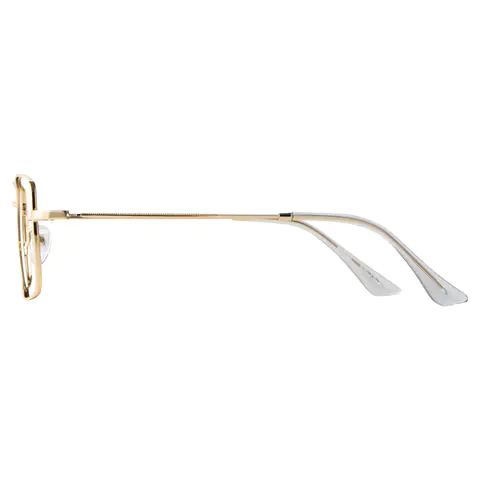 Rectangle Gold Reading Glasses