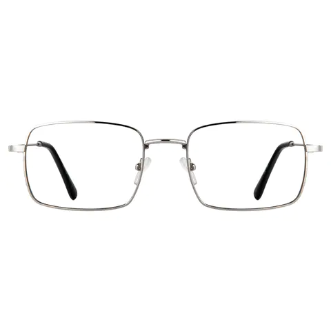 Rectangle Silver Eyeglasses