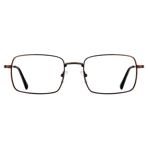 Rectangle Brown Reading Glasses