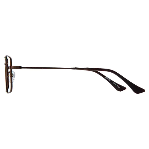 Rectangle Brown Reading Glasses