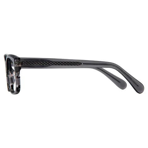 Rectangle Grey Eyeglasses